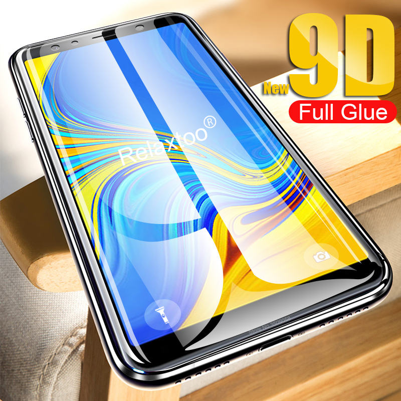 Bakeey-9D-Curved-Edge-Full-Glue-Tempered-Glass-Screen-Protector-For-Samsung-Galaxy-A7-2018-1453657-1